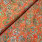 Preview: ORANGE PETROL - Madrid - Batikstoff aus Indonesien